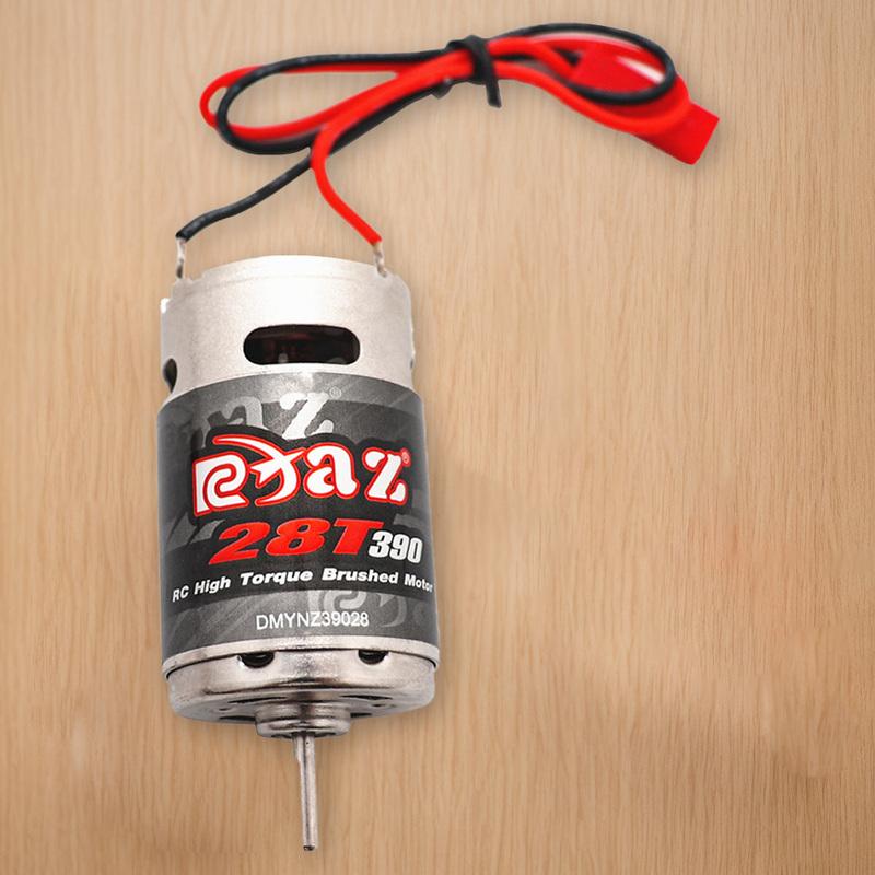 1 PC 28T 390 Brushed Motor DC Motor RC Crawler Brushed Motor Stainless Steel RC Electric Motor JST for TAMIYA TAM54393 300054393