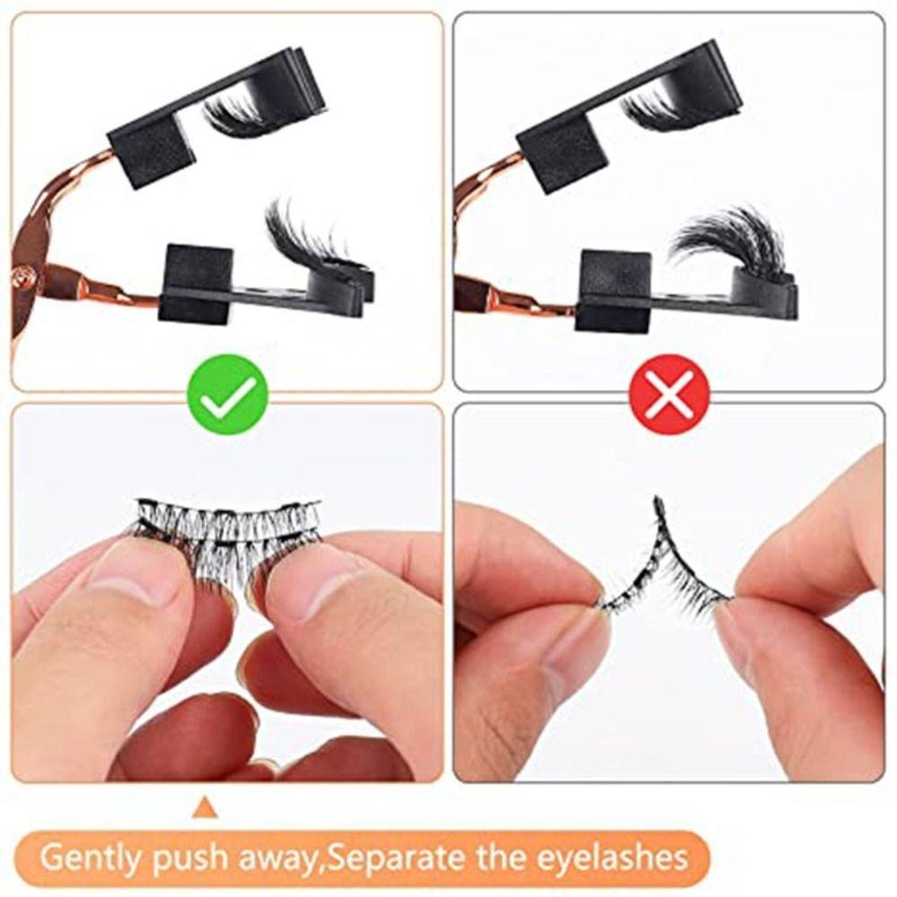 Накладные ресницы с полосками, накладные ресницы, накладные ресницы без клея, магнитные ресницы с аппликатором/зажимом