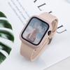 1 упаковка 3-в-1 Совместимый ремешок для Apple Watch 38 мм 40 мм 41 мм 42 мм 44 мм 45 мм 49 мм, Мягкий силиконовый спортивный ремешок для IWatch Series SE 9 8 7 6 5 4 3 2 1