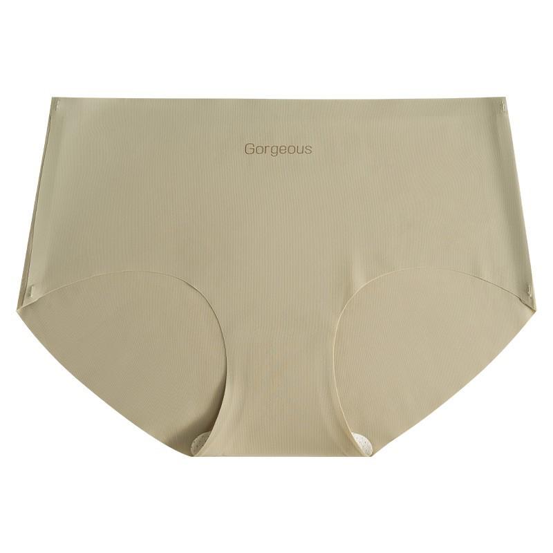 “Seamless Women's Yoga Underwear - 7A Mulberry Silk, Antibacterial Mid-Waist Sports Briefs”
