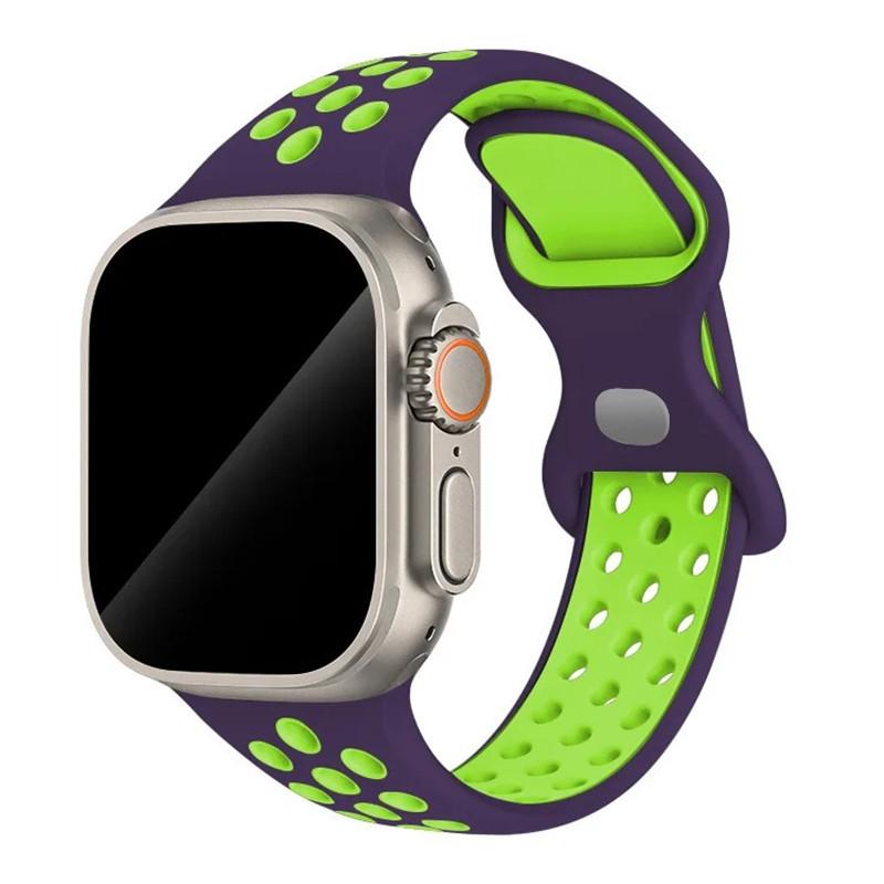 Спортивный ремешок с цветными частицами, резиновый ремешок для Apple Watch 49 мм 46 мм 45 мм 44 мм 42 мм 41 мм 40 мм для IWatch 11 10 9 8 7 6 5 4 3 SE
