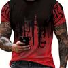 Paint Splash Print Men's Graphic Design Crew Neck T-shirt Casual Comfy Tees Men's Clothing Tops For Daily Gym Workout Running