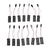 15 Pcs 2 AAA Battery Holder 2xAAA Battery Box with Thick Wire for Various Projects