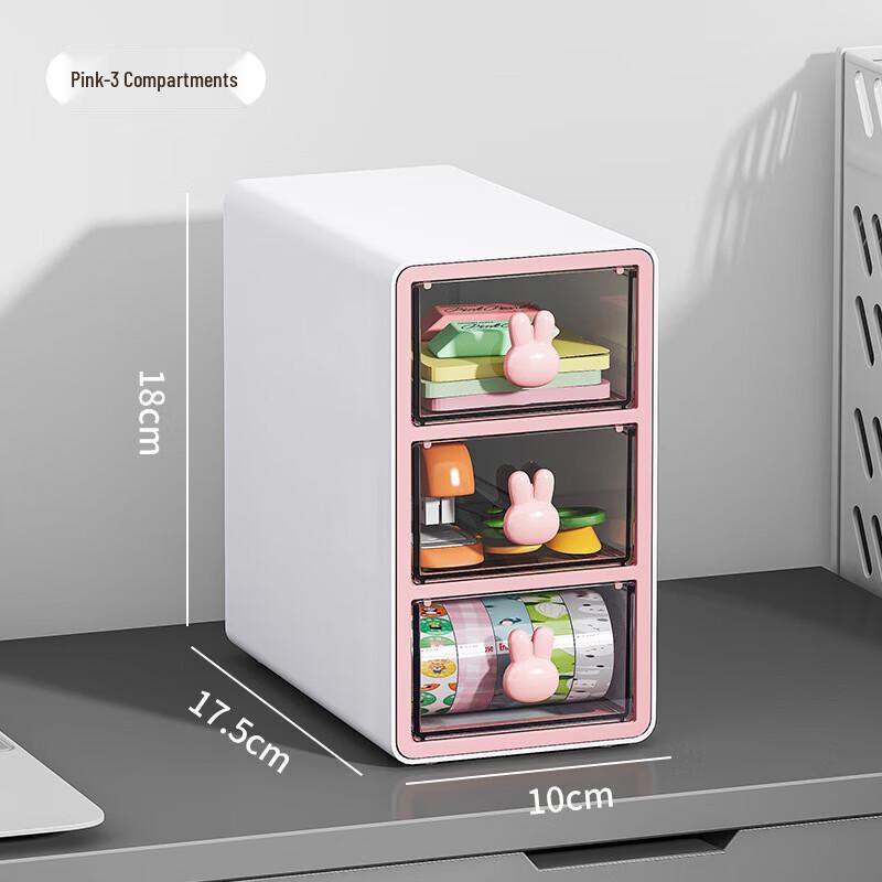 Xinf Cartoon Rabbit Desktop Drawer Organizer