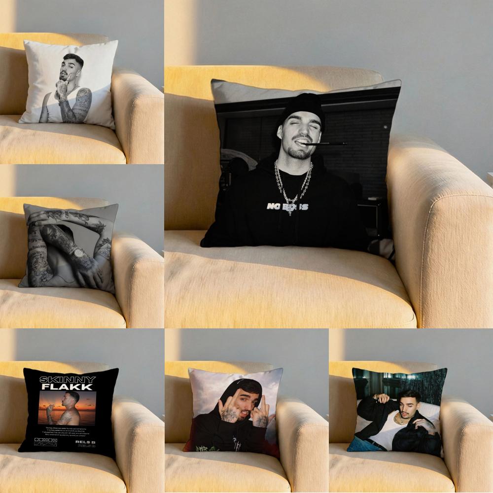 Rels B Skinny Flakk Cushion Cover Soft Reversible Durable Pillow Cover MultiScene Use for Home Car Daily Comfort