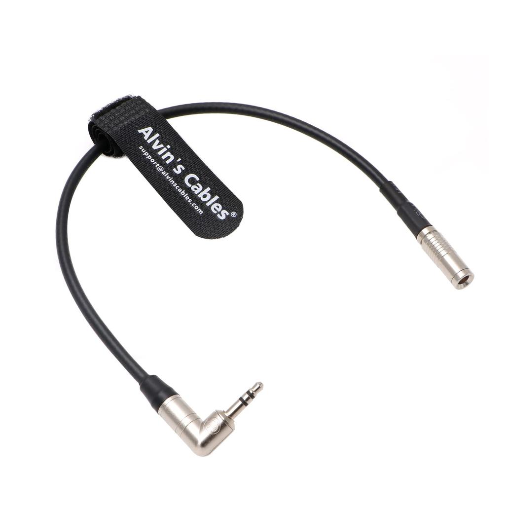 Canon R5C DIN TRS 90 Degree Timecode Cable for Tentacle Sync and Alvin 1.0/2.3~3.5mm