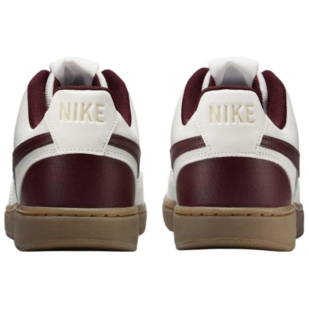 Nike Court Vision Low Sail Burgundy Crush Мужские кроссовки Кремовый Светло-Хаки Gum-Темно-Коричневый HV2530-101