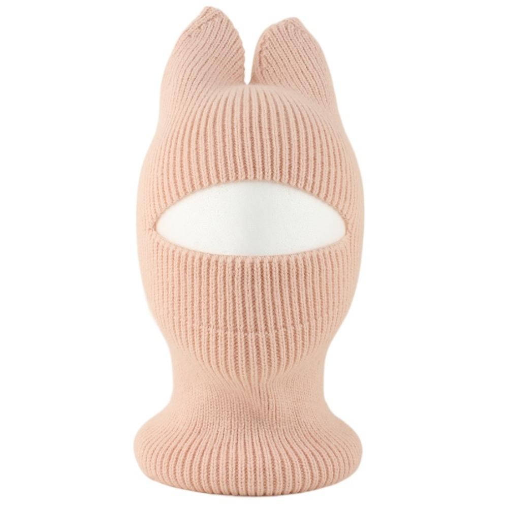Crochet Ears Protection Hat Knitted Balaclava Hat Cute Kids Hat Face Cover