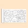 Kids Drawing Toys Sticky Coloring Roll Paper DIY Graffiti Scroll Color Filling Paper Painting Educational Toys for Girl Gift