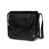 Сумка-кроссбоди Diva Black Croco Стильная кожаная сумка для женщин Для повседневного использования