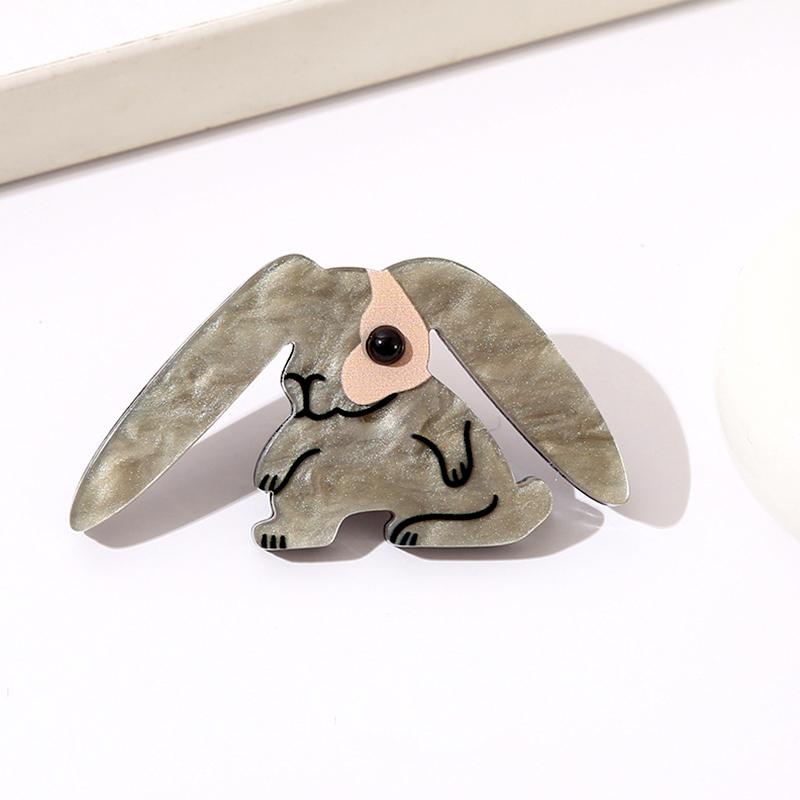1 шт. Аксессуары для одежды, женские акриловые броши в виде кролика, милая детская брошь в виде кролика ручной работы