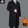 Men's Cashmere Wool Overcoat: Classic Long Trench for Autumn/Winter