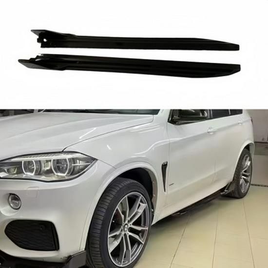 Комплект боковых юбок BMW X5 X6 Black Carbon Fiber Warrior - Модели F15 F16