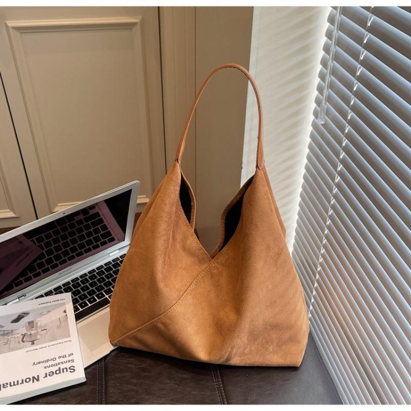 Suede Bag Women's Large-capacity New Autumn and Winter Casual Retro Shoulder Mother and Child Bag Tote Bag