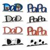 Father's Day Acrylic Photo Frame DIY PaPa Dad Letter Picture Frame Holder Table Sign Desktop Decoration Dad Grandpa Husband Birthday Festival Gift