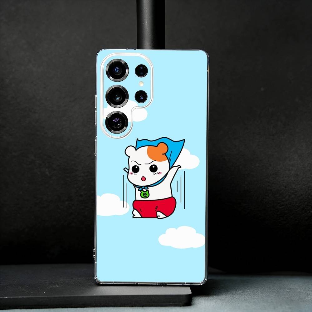 L-Lovely Oruchuban Ebichu Phone Case For Samsung S25,S24,S21,S22,S23,S30,Ultra,S20,Plus,Fe,Note,10,9,5G Transparent Cover