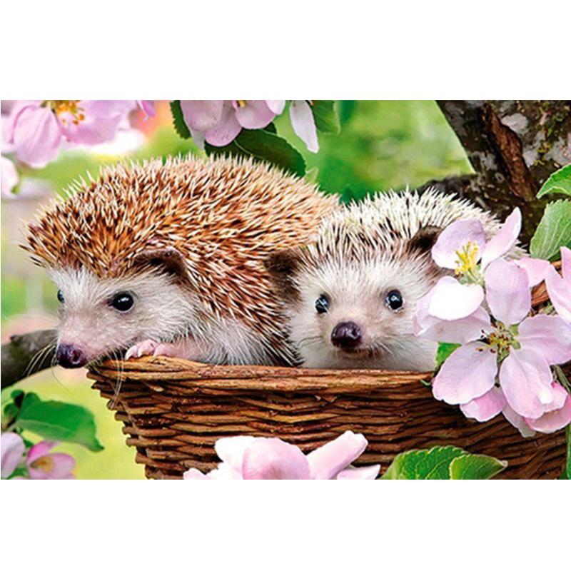 DIY 5D алмазная живопись «Ежик», полная круглая дрель, алмазная вышивка животных, наборы для вышивки крестом, настенный художественный подарок, домашний декор