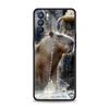 Cute Capybara Case For Oppo Find X6 Pro X5 A54 A53 A52 A9 2020 A15 A95 A17 A16 A76 A74 A57 Reno7 Reno6 Pro Plus 5G Black Cover