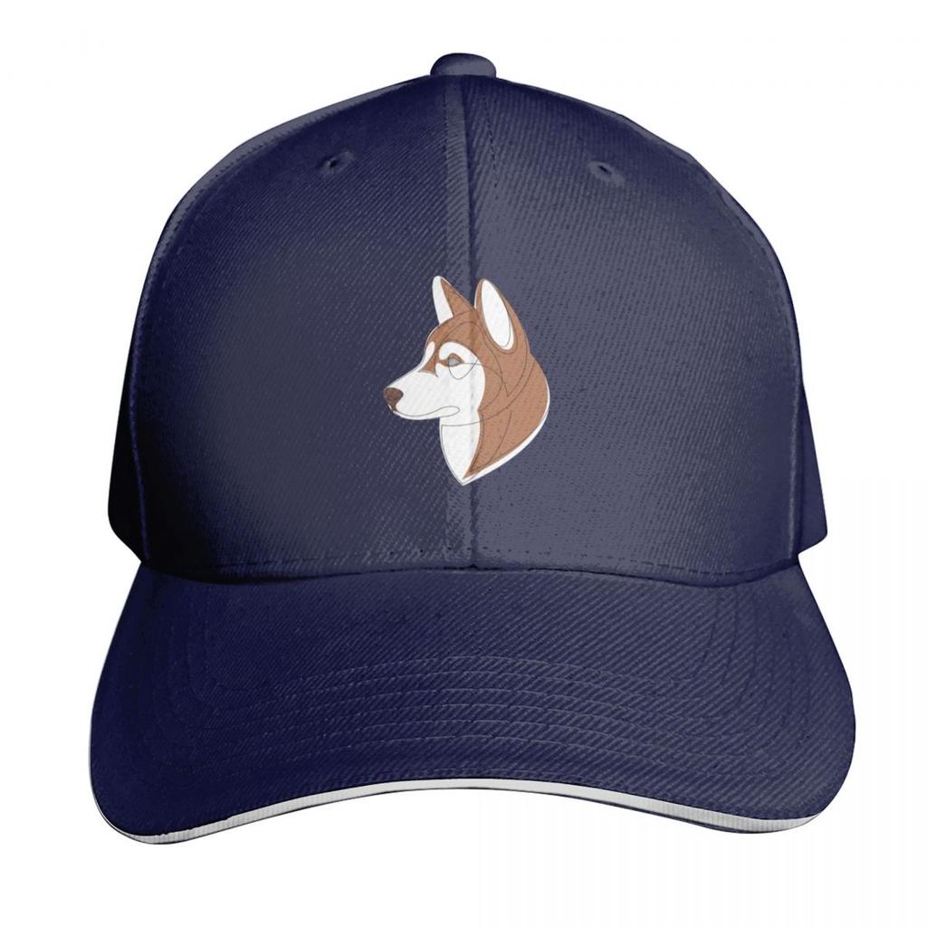 Siberian Husky Brown Baseball Cap Unisex hat Snap Back Hat golf hat genuine Christmas Unisex Hats Womens
