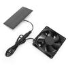 Solar Panel Exhaust Fan Kit 0.8W Polycrystalline Silicon Quiet Solar Cooling Ventilation DC Fan for 