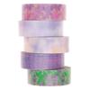 5 masking tapes 1,5 cm x 10 m - Flou pastel