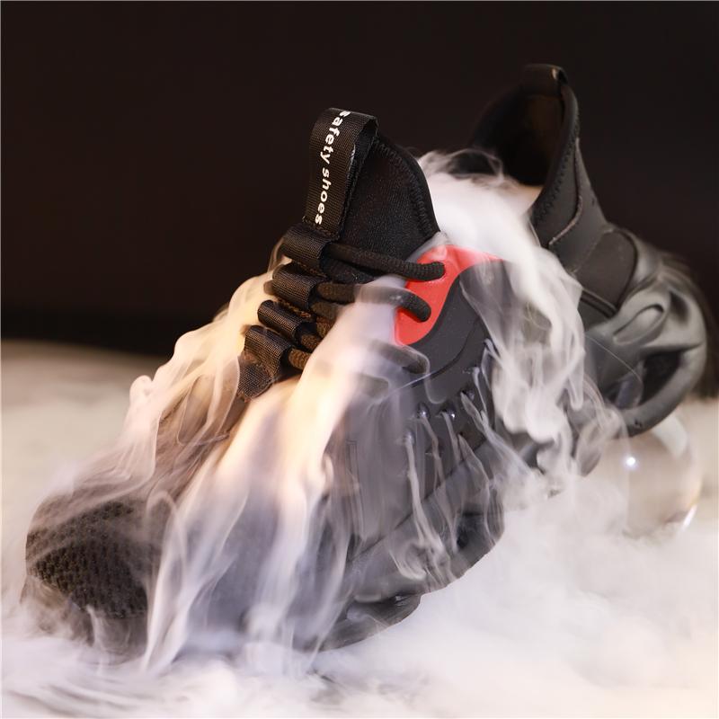 Work Sneakers Steel Toe Shoes Men Safety Shoes Puncture-Proof Work Shoes Boots Fashion Indestructible Security Footwear