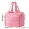 Solid Color Handheld Cosmetic Bag Nylon Make Up Pouch Bag Wash Bag Portable Toiletry Bag  Storage