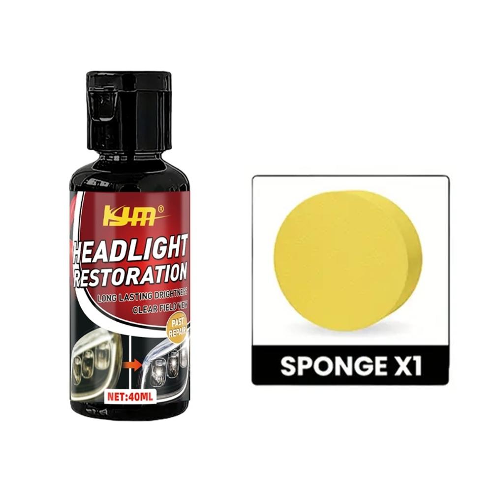 Headlamp Restoration Kit - Advanced Restoration Solution for Clear and Bright Headlamps, Prevents Yellowing and Oxidisation, Lon