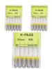 3boxes,6Pcs/Box Dental K Files 21mm/25mm Hand Use Files Stainless Steel Root Canal Files Dentistry Endodontic Instruments
