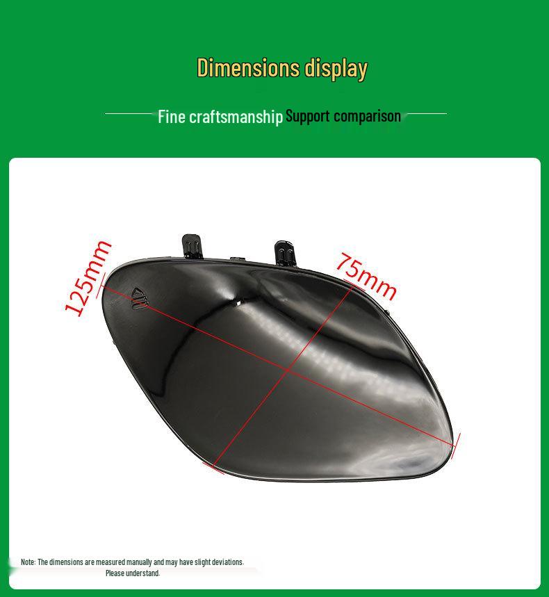 Накладка буксировочного крюка переднего бампера Mercedes-Benz C-Class W205 (2058856402)