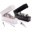 30/48 Holes Nail Drill Bits Storage Box Nail Grinding Head Holder Stand Display Container Milling Cutter Manicure Tool