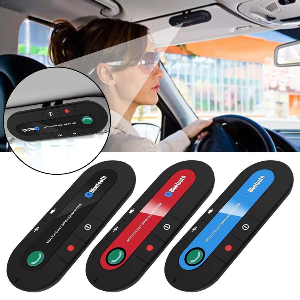 Автомобильный Bluetooth 4.1 Hands-Free Динамик-Микрофон для Солнцезащитного Козырька, Автомобильный Bluetooth-Комплект, Аудио MP3 Музыкальный Плеер, Беспроводной Автомобильный Комплект, Динамик для Телефона