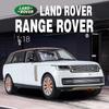 2024 New 1/18 Land Range Rover SUV Alloy Car Model Diecast Metal Off-road Vehicle Car Model Sound and Light Simulation Kids Toy Gift