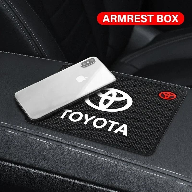 Car Badge Styling Non-Slip Mat Center Dashboard Anti-slip Pad Interior for TRD Toyota Corolla Gr Yaris Aygo GT86 Prius RAV4 Camry