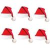 PACK OF 6 / Christmas Santa Claus Hat/Santa Claus Cap Merry Christmas Hat Cap for Christmas/Xmas Party Celebration