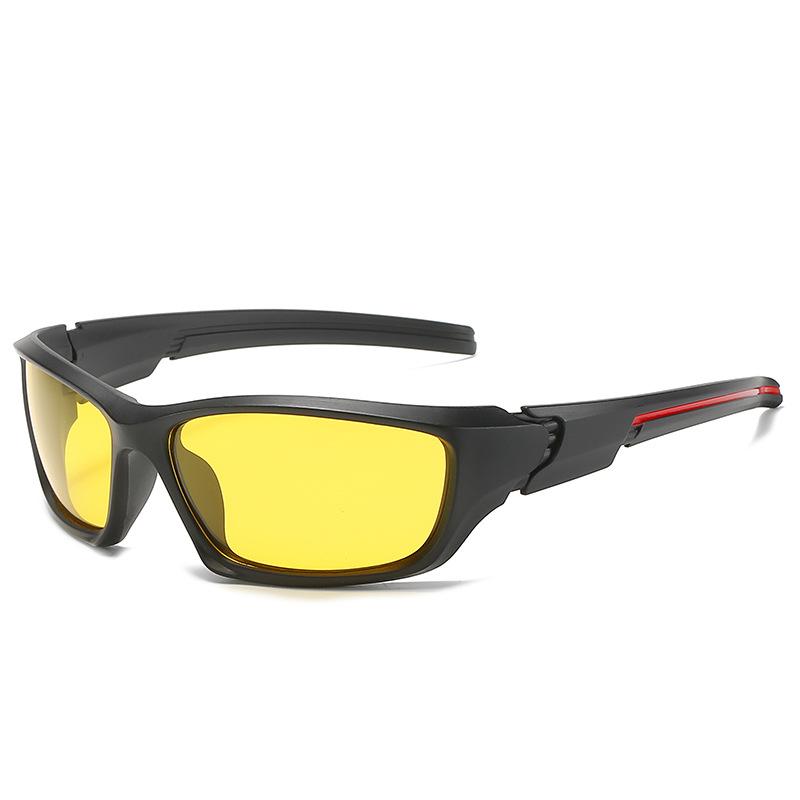 New Outdoor Sports Glasses 8502 Cross-border Polarized Night Vision Yellow Sunglasses for Men and Women Riding Sunglasses