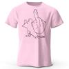 Funny Middle Finger Mouse Pure Cotton Tshirt for Mens Fitness Loose and Breathable Short Sleeved Tshirt Casual Round Neck Top