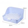 Small Pets Hamster Rabbit Toilet Potty Trainer Fixable Cage Tray for Small Animals Hamster Accessories Rabbit Accessories Pet