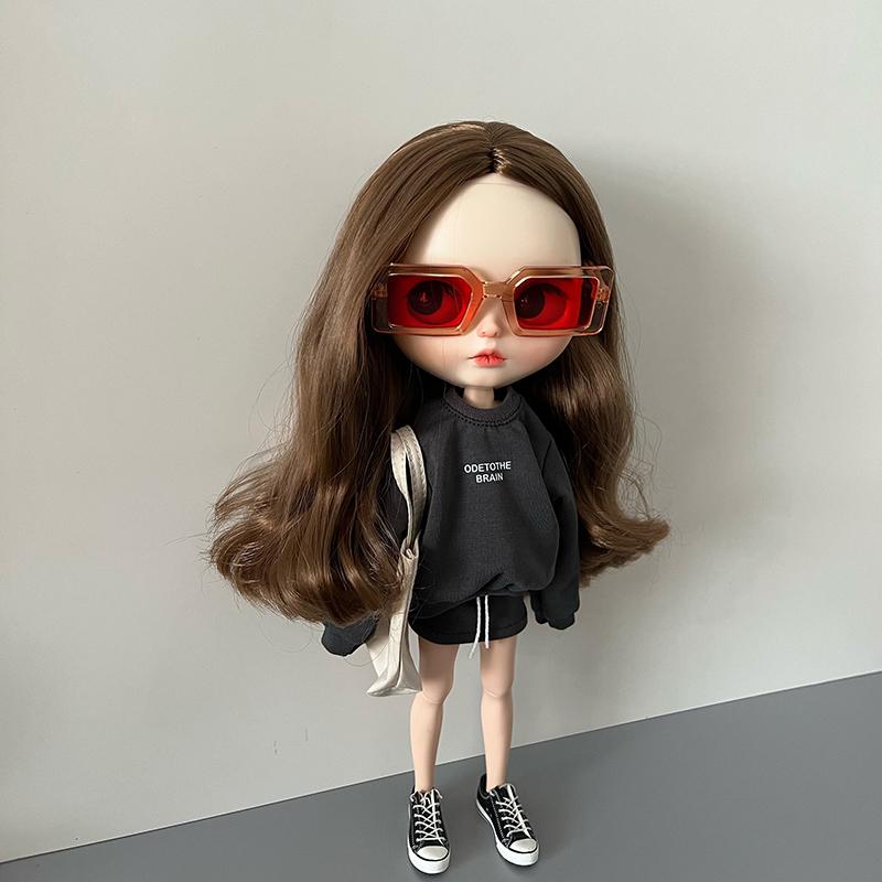Новый Набор из 2 Предметов Одежды Ручной Работы для Кукол Blythe: Свитер и Короткая Юбка, Спортивный Повседневный Костюм для Blyth OB24 Azone Licca Pullip Кукол 1/6
