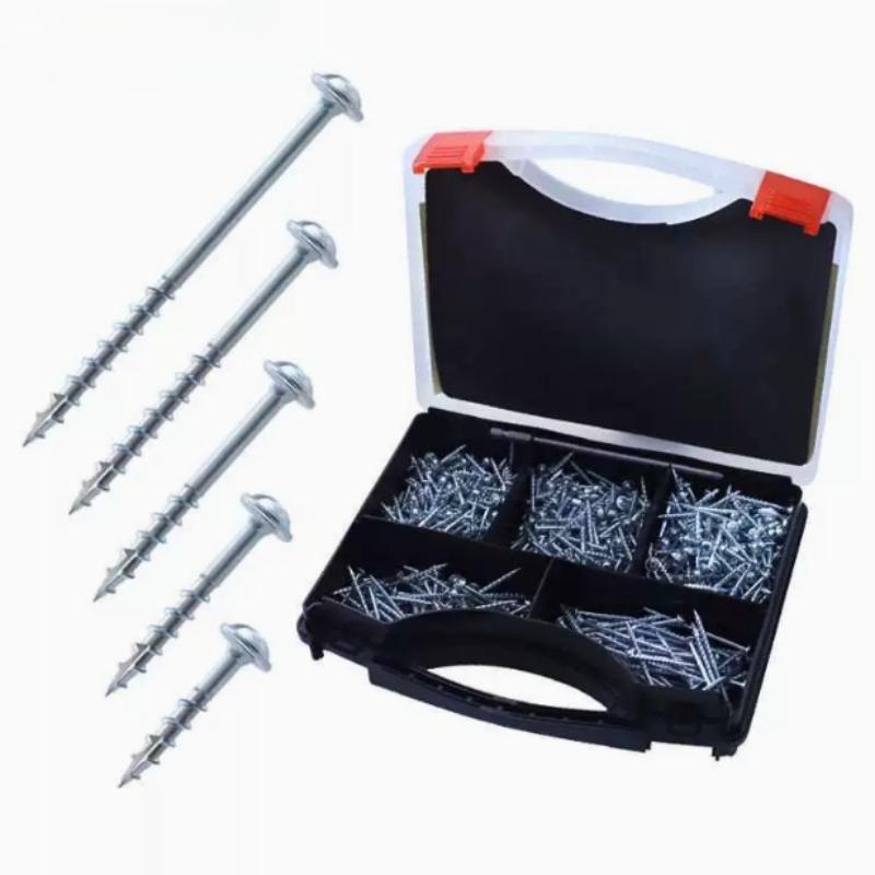 25/32/38/50/63mm cross woodworking screws galvanized coarse, 100 pieces per bag, suitable for assembling home furnishings