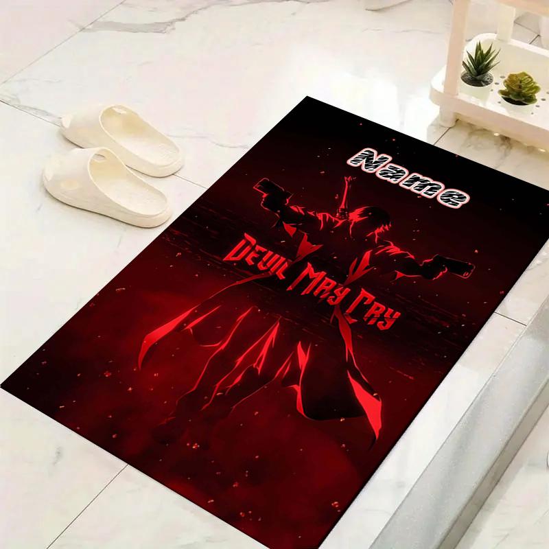 Custom 1Pc Devil May Cry Theme Rug Office Carpet Indoor Outdoor Entrance Doormat Nonslip Soft And Comfortable Living Room D291536