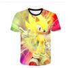 Animal Series Digital 3D Printed Men's Women's Short Sleeved T-shirt Cute Cat Round Neck Base Top