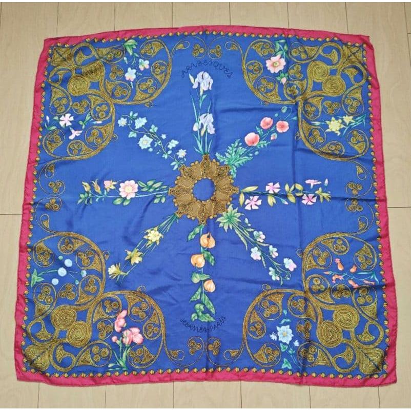 Used HERMES Carre 90 Scarf ARABESQUES Arabesque