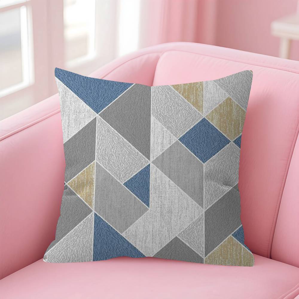 Blue Interlacing Lines Pillow Gift Home Office Decoration Bedroom Sofa Car Cushion Cover case x