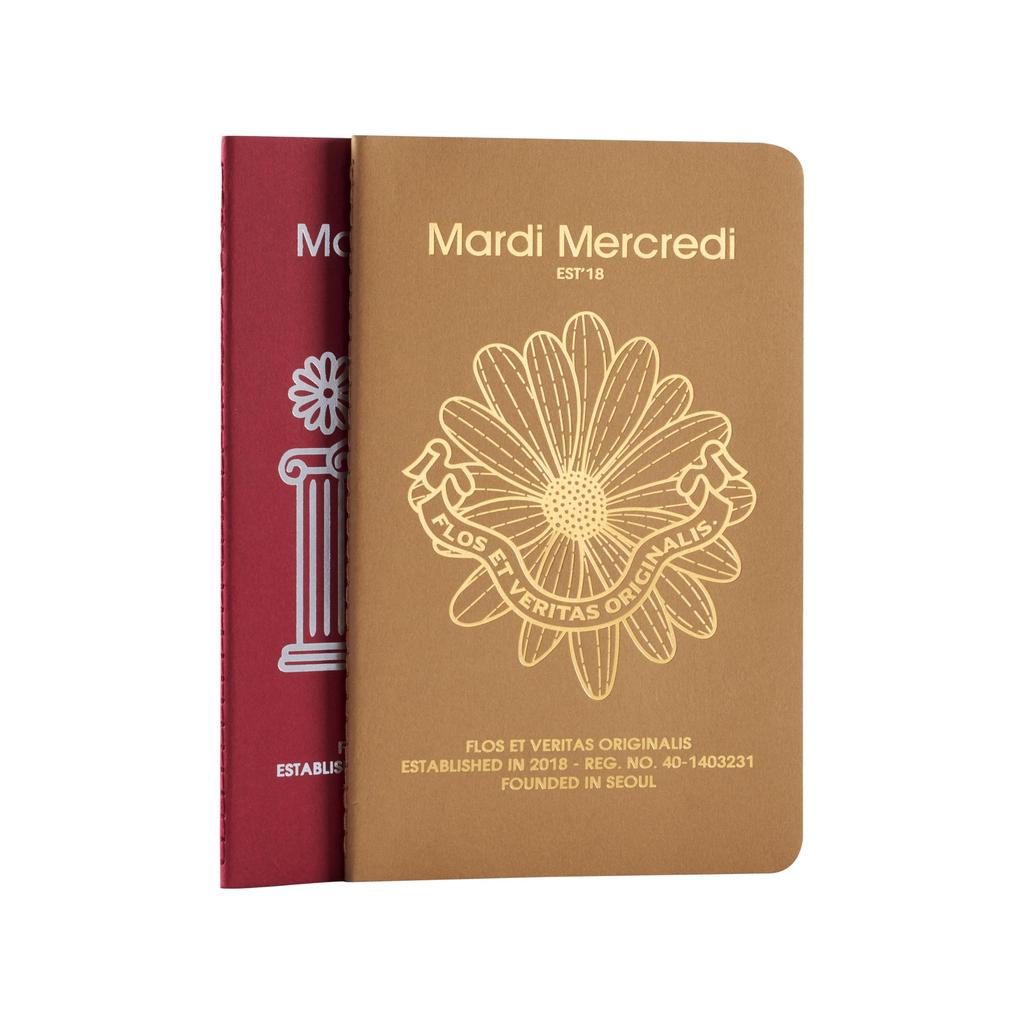 Moleskine X Mardi Mercredi Тетради Cahier Journal Набор из 2 шт., В линейку, Большие (13 см x 21 см) SECAHL6625MI