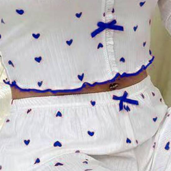 Женский пижамный комплект с кружевной отделкой, длинными рукавами, V-образным вырезом спереди, застежкой на пуговицы, длинные брюки, одежда для сна, ночное белье