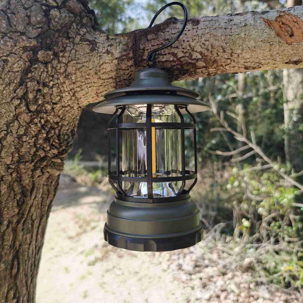 Светодиодный фонарь для кемпинга, подвесные садовые фонари, уличные гирлянды с регулируемой яркостью, водонепроницаемые ретро бронзовые