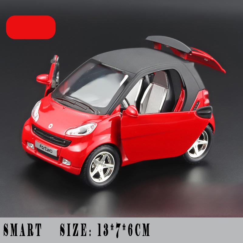 CAG5 1:32 Модели автомобилей Mercedes Benz Smart Mini из сплава, литые металлические, для мальчика, высокая симуляция, миниатюрные, праздничный подарок, модные домашние украшения