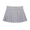 2025 Spring Women's European & American Style Versatile Plaid Pleated Skort
