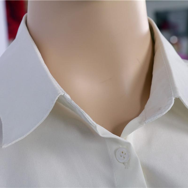 Модные облегающие рубашки с длинным рукавом, однотонные хлопковые женские рубашки с лацканами, блузки, однотонные, S-XXL